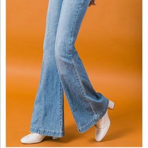 High waisted bell bottoms